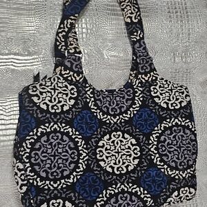 Vera Bradley Black and Blue Patterned Tote